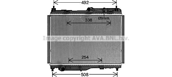 FD2681 AVA QUALITY COOLING Радиатор, охлаждение двигателя