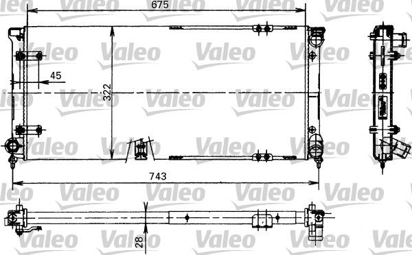 730370 VALEO Радиатор, охлаждение двигателя