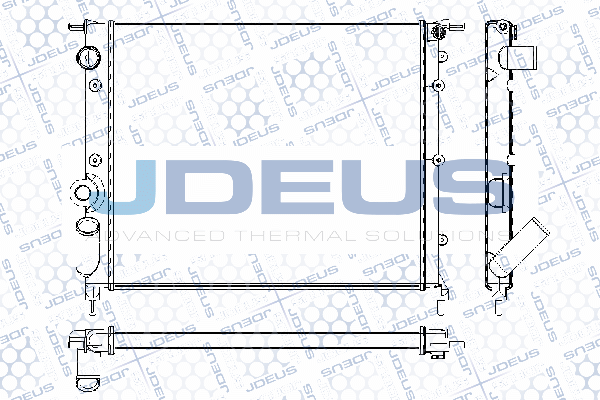 RA0230431 JDEUS Радиатор, охлаждение двигателя