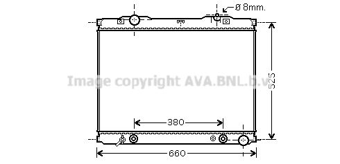 KA2056 AVA QUALITY COOLING Радиатор, охлаждение двигателя