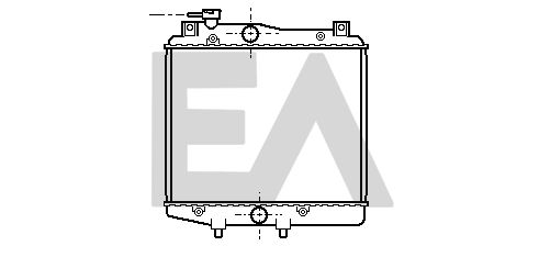 31R19007 EACLIMA Радиатор, охлаждение двигателя