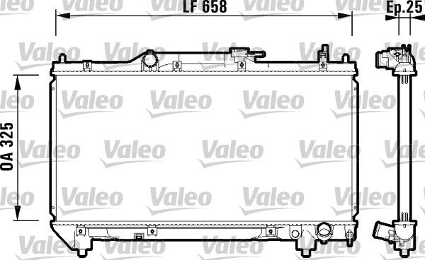 732951 VALEO Радиатор, охлаждение двигателя