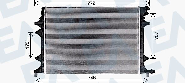 31R77139 EACLIMA Радиатор, охлаждение двигателя
