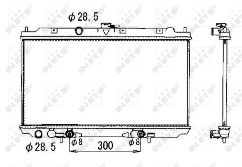 53390 NRF Радиатор, охлаждение двигателя