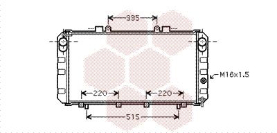 53002355 VAN WEZEL Радиатор, охлаждение двигателя