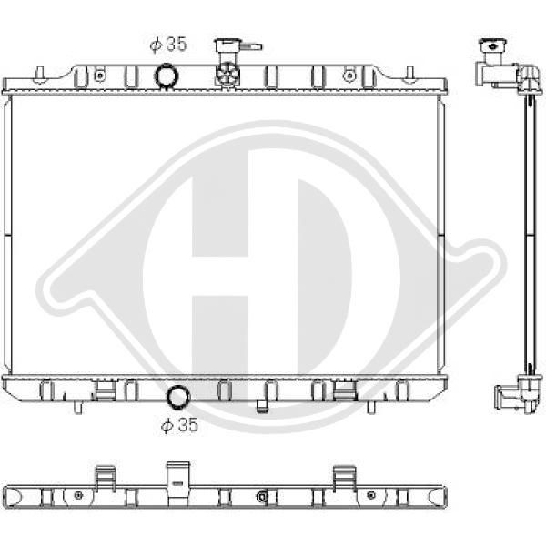 DCM1861 DIEDERICHS Радиатор, охлаждение двигателя