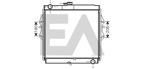 31R71313 EACLIMA Радиатор, охлаждение двигателя