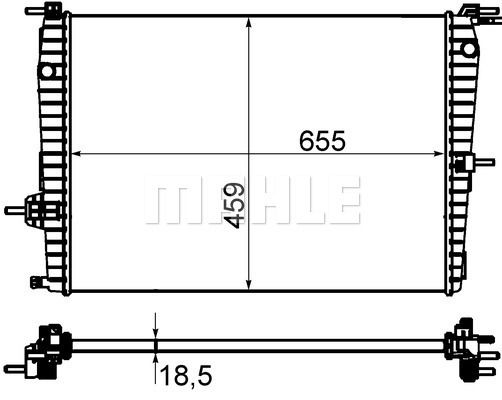 CR1197000P MAHLE Радиатор, охлаждение двигателя