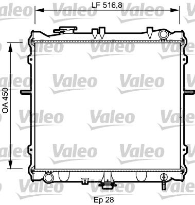 734788 VALEO Радиатор, охлаждение двигателя