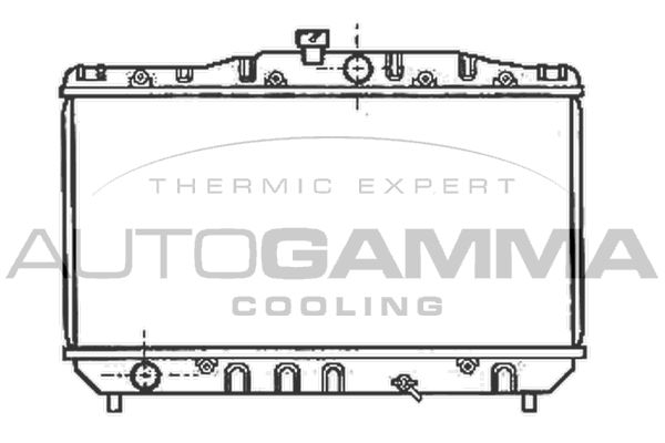 102358 AUTOGAMMA Радиатор, охлаждение двигателя