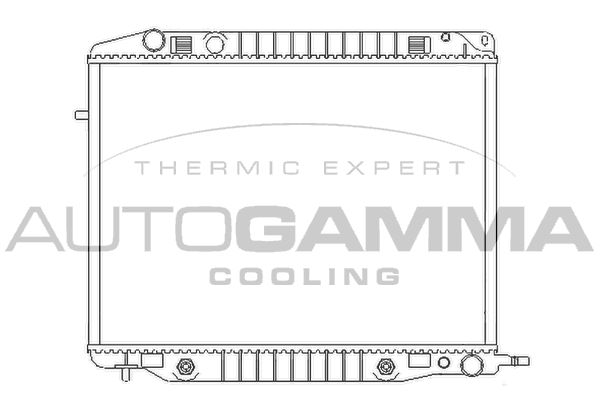 102246 AUTOGAMMA Радиатор, охлаждение двигателя