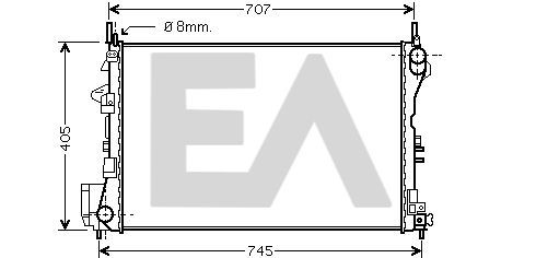 31R54112 EACLIMA Радиатор, охлаждение двигателя