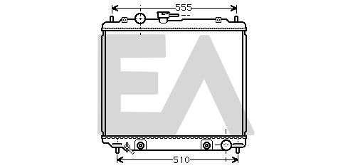 31R51090 EACLIMA Радиатор, охлаждение двигателя