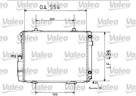 819384 VALEO Радиатор, охлаждение двигателя