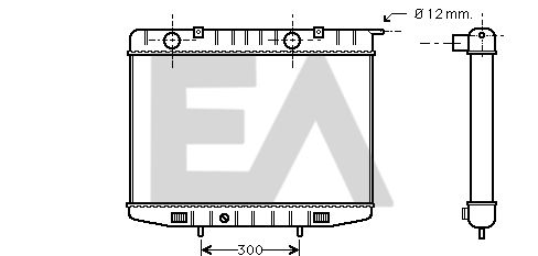 31R54093 EACLIMA Радиатор, охлаждение двигателя