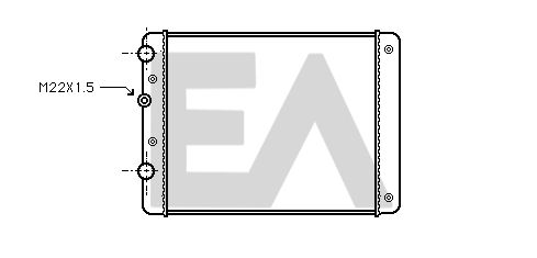 31R77043 EACLIMA Радиатор, охлаждение двигателя