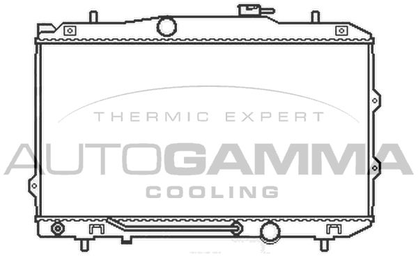 105412 AUTOGAMMA Радиатор, охлаждение двигателя