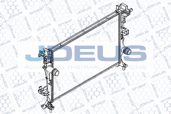 RA0111420 JDEUS Радиатор, охлаждение двигателя