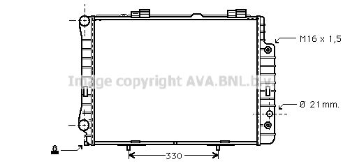 MSA2190 AVA QUALITY COOLING Радиатор, охлаждение двигателя