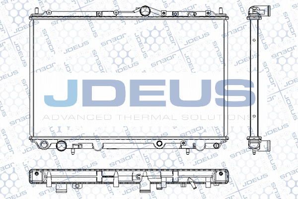 RA0310491 JDEUS Радиатор, охлаждение двигателя