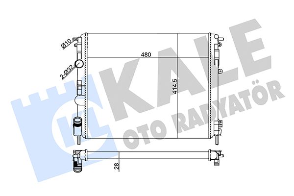 205600 KALE OTO RADYATÖR Радиатор, охлаждение двигателя