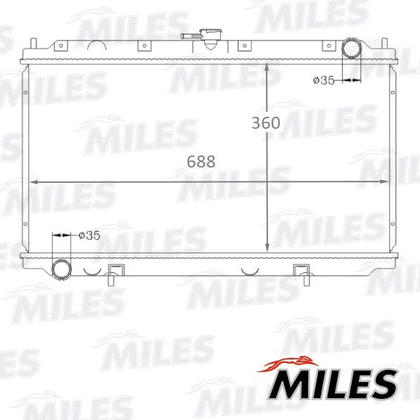 ACRB086 MILES Радиатор, охлаждение двигателя