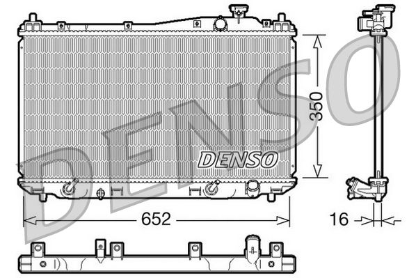 DRM40019 DENSO Радиатор, охлаждение двигателя