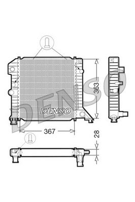 DRM33020 DENSO Радиатор, охлаждение двигателя