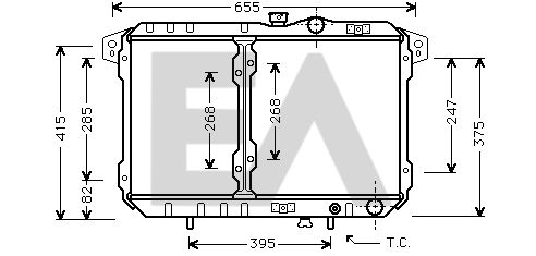 31R51021 EACLIMA Радиатор, охлаждение двигателя