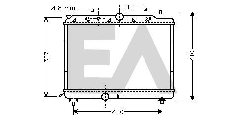 31R05037 EACLIMA Радиатор, охлаждение двигателя