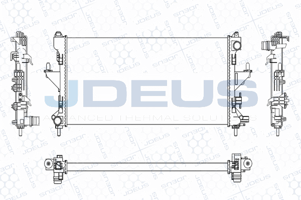 M0070230 JDEUS Радиатор, охлаждение двигателя