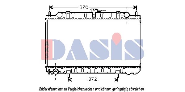 070093N AKS DASIS Радиатор, охлаждение двигателя