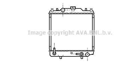 SZ2029 AVA QUALITY COOLING Радиатор, охлаждение двигателя