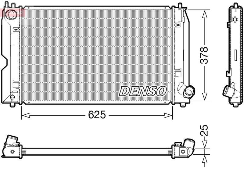 DRM50127 DENSO Радиатор, охлаждение двигателя