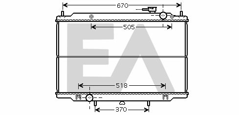 31R18107 EACLIMA Радиатор, охлаждение двигателя