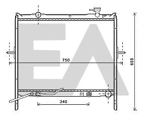 31R36052 EACLIMA Радиатор, охлаждение двигателя