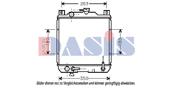 320200N AKS DASIS Радиатор, охлаждение двигателя