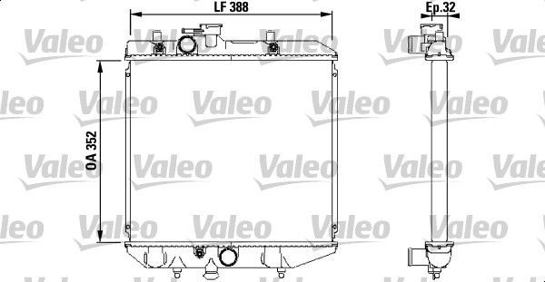 731853 VALEO Радиатор, охлаждение двигателя