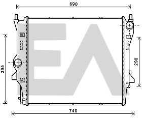 31R35006 EACLIMA Радиатор, охлаждение двигателя