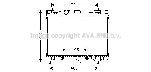 TO2577 AVA QUALITY COOLING Радиатор, охлаждение двигателя