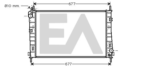 31R22120 EACLIMA Радиатор, охлаждение двигателя