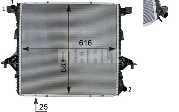 WG2184019 WILMINK GROUP Радиатор, охлаждение двигателя