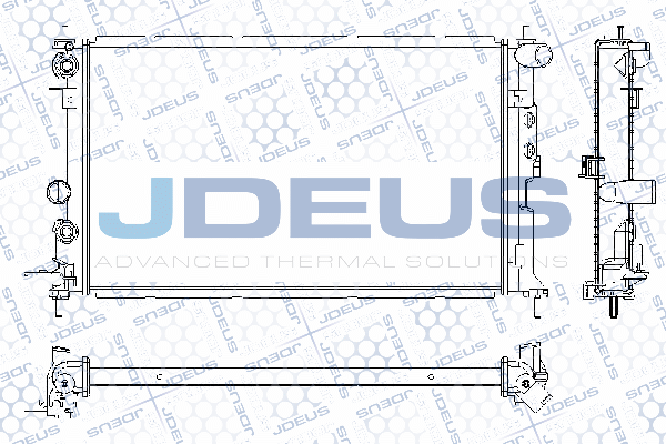 RA0200651 JDEUS Радиатор, охлаждение двигателя