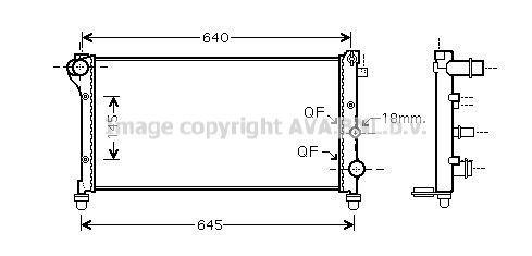 FTA2379 AVA QUALITY COOLING Радиатор, охлаждение двигателя