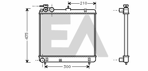 31R28124 EACLIMA Радиатор, охлаждение двигателя