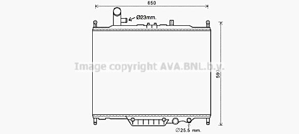 AUA2225 AVA QUALITY COOLING Радиатор, охлаждение двигателя