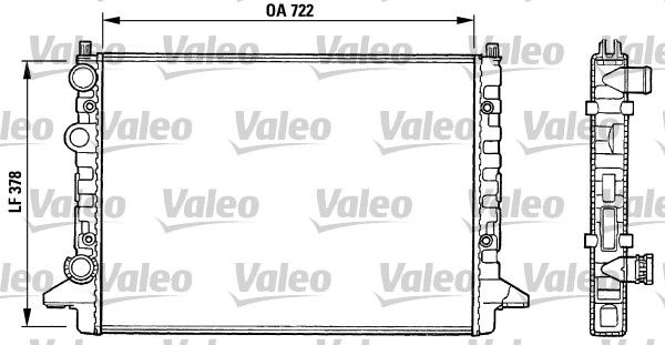 731008 VALEO Радиатор, охлаждение двигателя