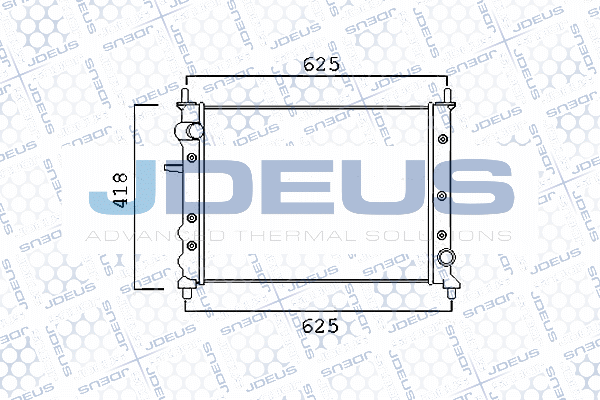 011M59A JDEUS Радиатор, охлаждение двигателя