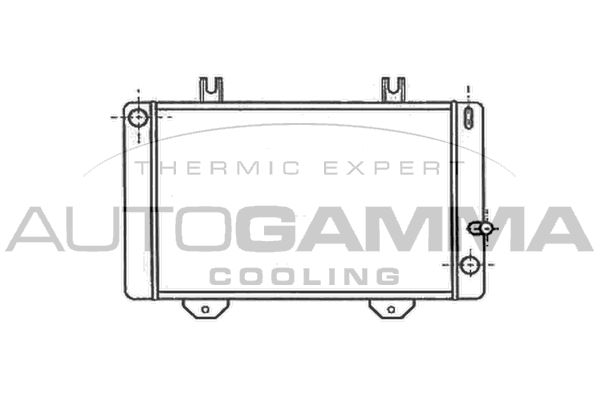 102084 AUTOGAMMA Радиатор, охлаждение двигателя