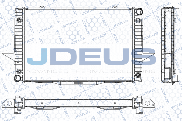 RA0310480 JDEUS Радиатор, охлаждение двигателя